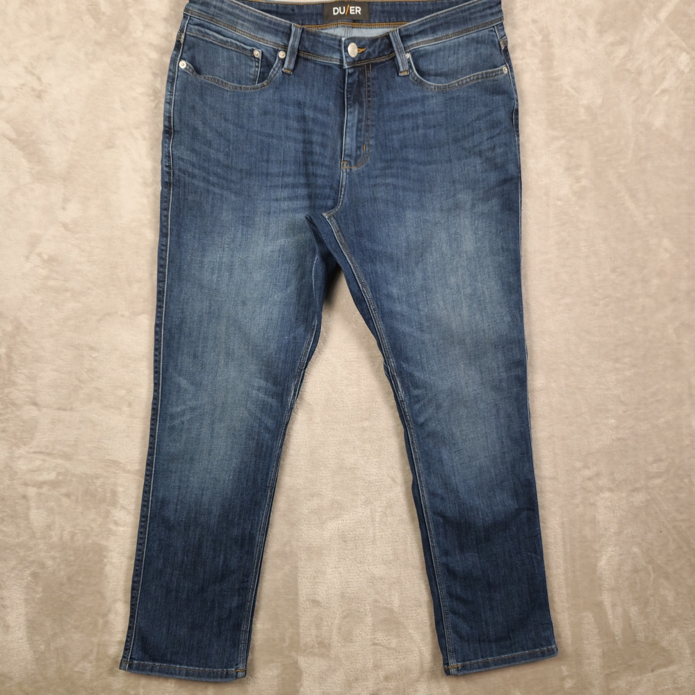 DUER Jeans Men's L2X Relaxed Taper Gusset Size 34x30